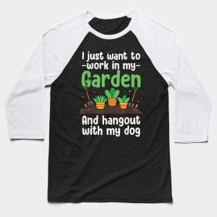 Gardening For Men Women Plant Lover Florist Gardener Baseball T-Shirt